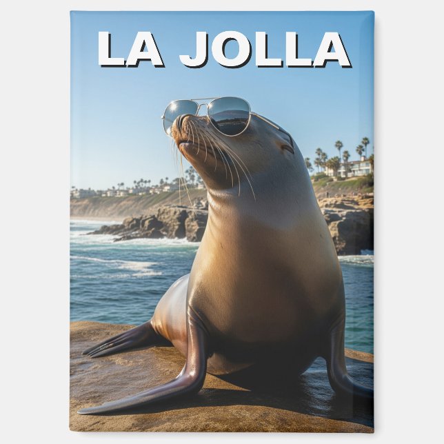 La Jolla Sea Lion California Magnet (Vorderseite)