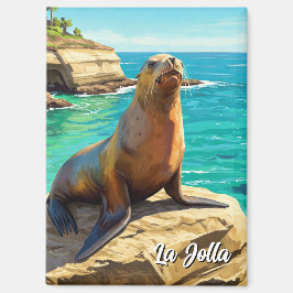 La Jolla Sea Lion California Magnet