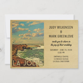 La Jolla Wedding Einladung Vintag Mitte des Jahrhu