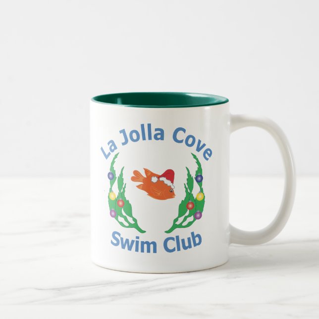 La- Jollabuchtswim-Verein-Sankt-Tasse Zweifarbige Tasse (Rechts)