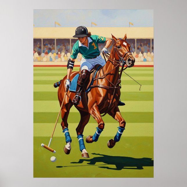LA JOUEUSE DE POLO (Der Polo-Player) - Original Ar Poster (Vorne)
