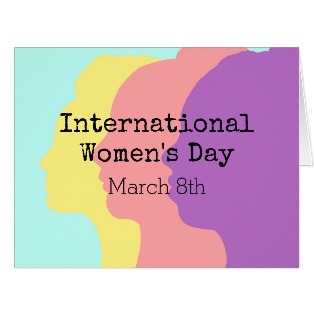 La Journée internationale des femmes est le 8 mars (Devant horizontal)
