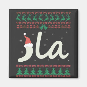 La Kamala Harris Ugly Christmas Sweater-Wahl Magnet