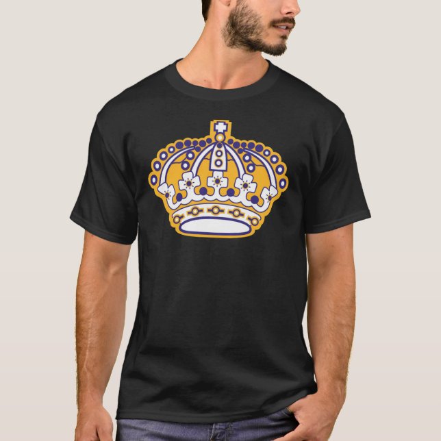 LA Kings Retro Crown Logo T-shirt classique (Devant)