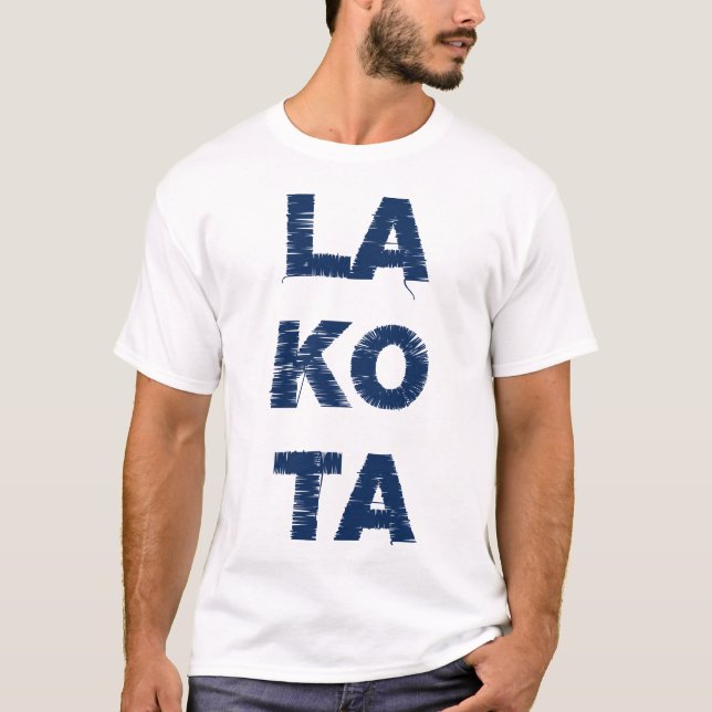 LA KO TA Navy T-Shirt (Vorderseite)