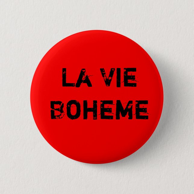 La konkurrieren Boheme Button (Vorderseite)