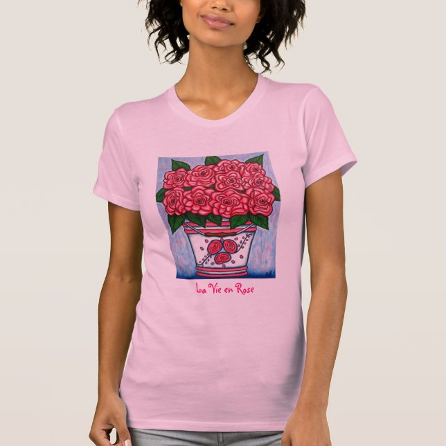 La konkurrieren en-Rosen-Unterhemd T-Shirt (Vorderseite)