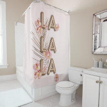 LA LA - Girly Trendy RoseGold Blume Motivation