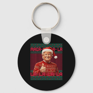 La La La Donald Trump Potus 47 Ugly Christmas Swea Schlüsselanhänger