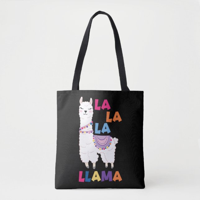 La La La La Llama - Funny Sing Llama Tasche (Vorderseite)