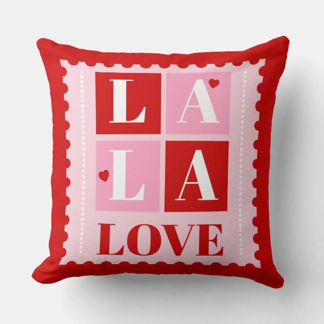 La La Love Valentine’s Day Kissen (Vorderseite)
