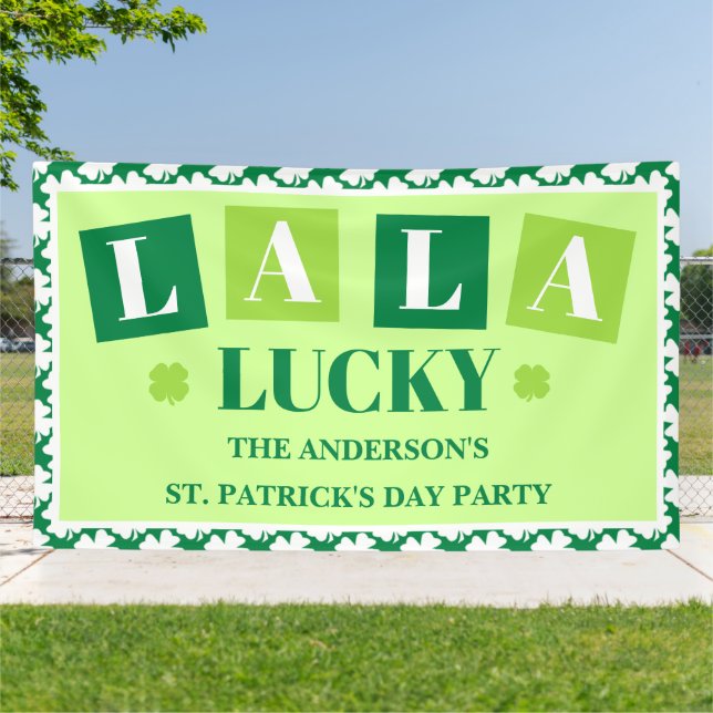 La La Lucky St. Patrick’s Day Party Banner (Außenbereich)