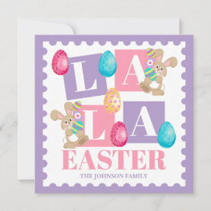 La La Oster-Hase Pastell Feiertagskarte