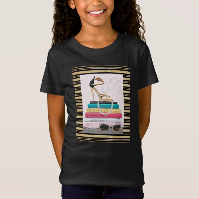 La-La wilden Apples | Ooh - bezauberndes Stilett T-Shirt (Vorderseite)