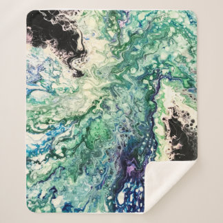 La Laguna malt aquamarin Schwarz Sherpadecke