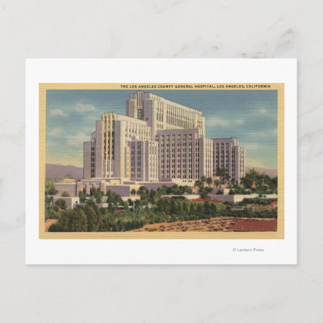 LA Landkreis General Hospital Postkarte (Vorderseite)