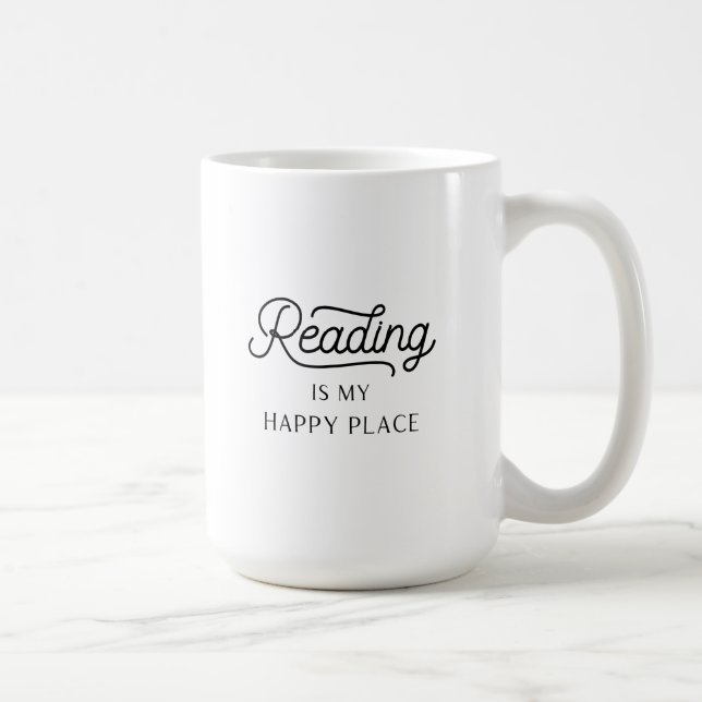 La lecture est ma tasse d'endroit heureux (Droite)