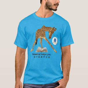 La lecture vous aide à STRETCH T-shirt Giraffe
