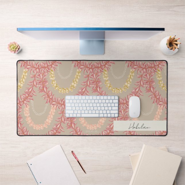 Lā Lei - Sable, Mat de bureau personnalisé (Bureau 1)