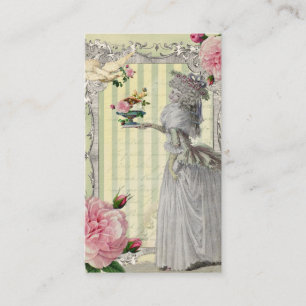 La Lettre D’amour Elfenbein Visitenkarte