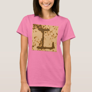 La lettre "L" T-shirt de Jessie de monogramme