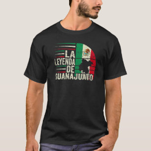 La Leyenda De Guanajuato Karte Mexikanische Flagge T-Shirt