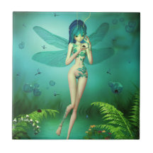 La libellule Flitters carreau de céramique