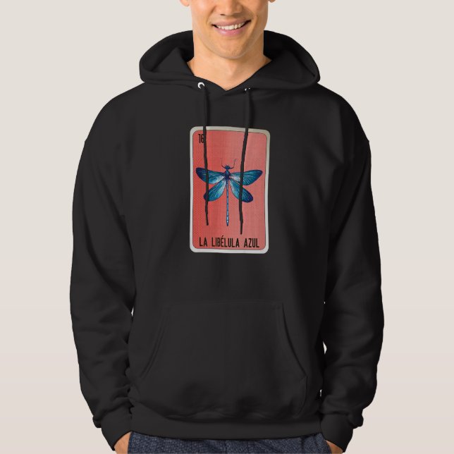 La Libelula Azul Mexican Slang Lottery Bingo Cards Hoodie (Vorderseite)