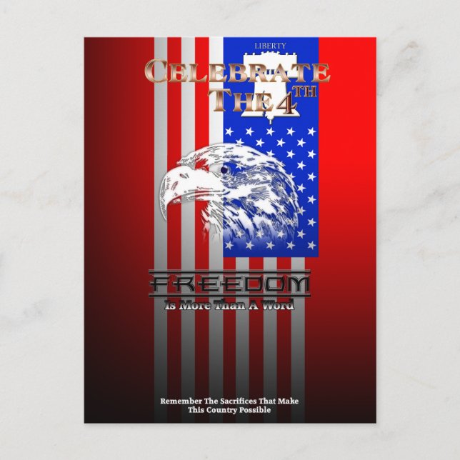 La Liberté Est Plus Qu'Une Carte Postale De Libert (Devant)