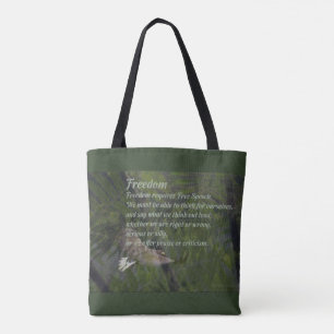 La liberté exige le sac fourre-tout à liberté d