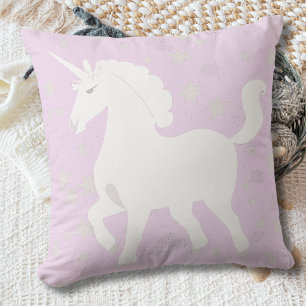 La licorne et les étoiles. Coussin décoratif