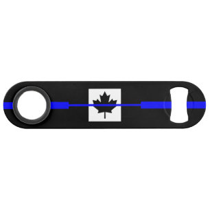 La Ligne Bleue Mince Symbolique sur le drapeau can