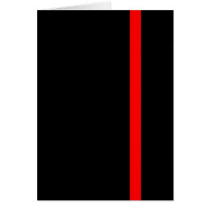 La ligne rouge mince symbolique sur le noir