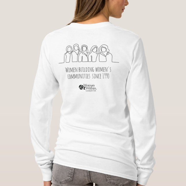 La ligne T-Shirt Dessin des femmes construisant le (Dos)