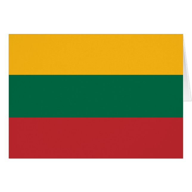 La Lithuanie - drapeau national lithuanien (Devant horizontal)
