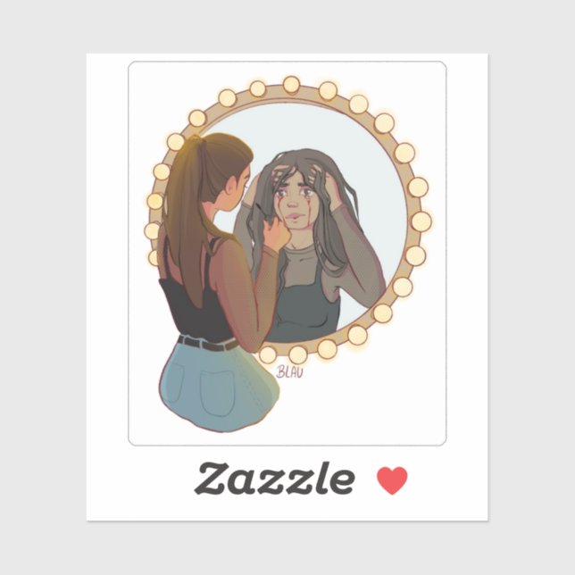 La Llorasangre Sticker - JH Design (Blatt)