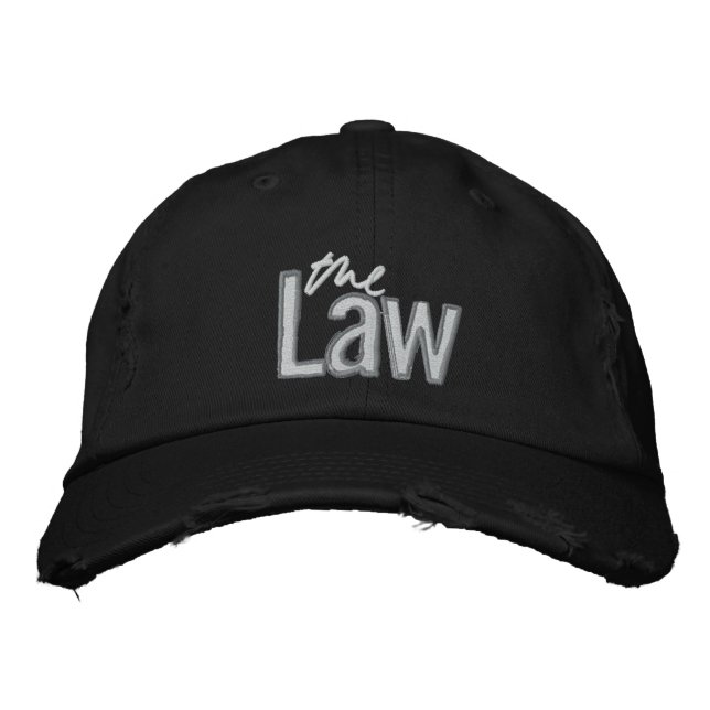 La Loi - Casquette brodé - Noir (Devant)