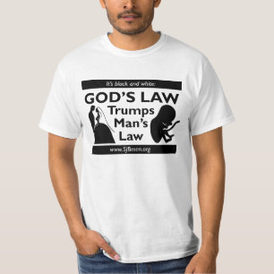 La loi de Dieu Trumps le T-shirt de la loi de