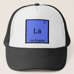 La - Los Angeles City Chemistry Element Symbol T-S Truckerkappe