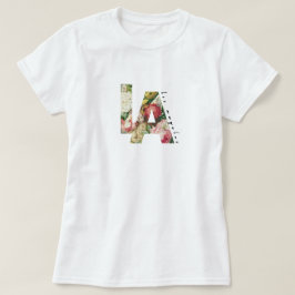 LA Los Angeles Floral Tri-Blend-Shirt T-Shirt