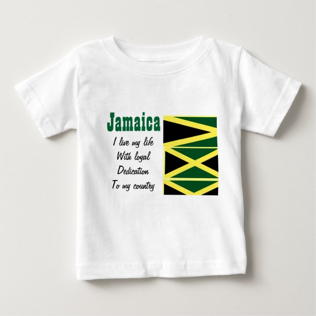 La loyauté jamaïcaine envers mes t-shirts de pays (Devant)