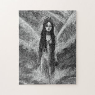 La Luna Dark Angel Feen Original Kunstpuzzle