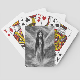 La Luna Dunkler Engel Feenfrau Goth Fantasy Kunst Spielkarten