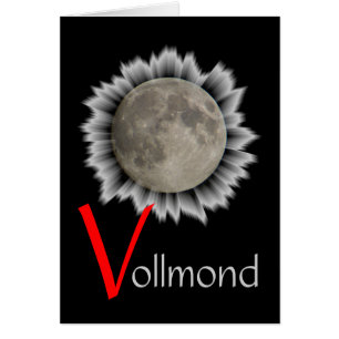 La lune, la lune, la luna, the moon Grusscarte