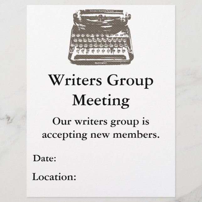 la machine à écrire - prospectus (Devant)