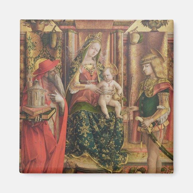 La Madonna della Rondine, nach 1490 Magnet (Vorne)