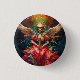 La Madre de la Transformación Santa Muerte Button