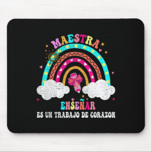 La Maestra zweisprachige Spanischlehrerin für Frau Mousepad