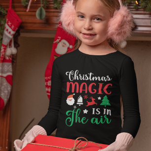 La magie de Noël est dans la chemise à manches lon
