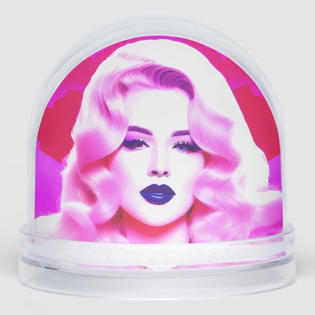 La magie du glamour d'un baiser soufflé bleu (Avant)